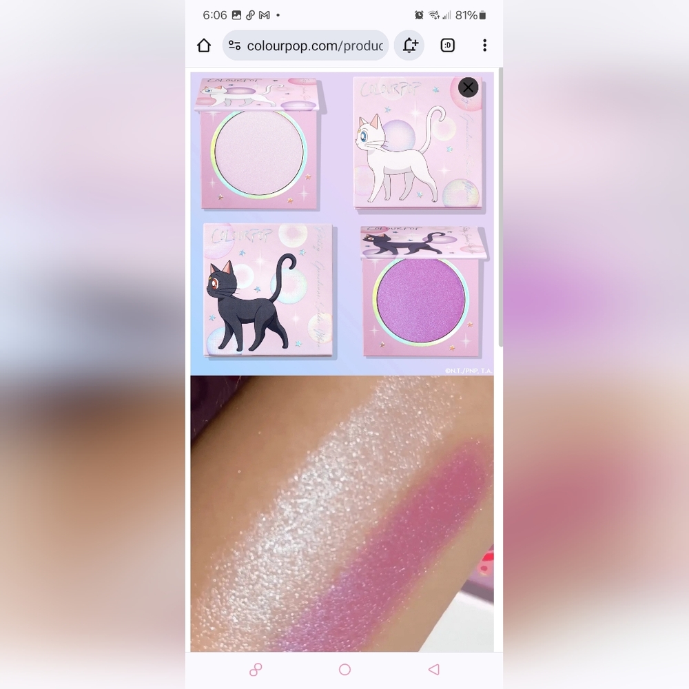 Colourpop Moonlight Glow Pressed Powder Highlighter Set Moonlight Moon Kingdom - Picture 2 of 9